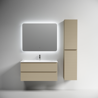 Тумба подвесная SANCOS Folk 995х445х500, c двумя ящиками оснащенными доводчиками, Капучино, арт. арт-FL100CP — фото 4, Тумбы под раковину