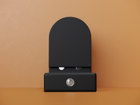 Напольный пристенный унитаз Metropol смыв Торнадо черный матовый CN4001TMB — фото 7, Напольные унитазы