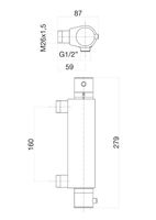 Смеситель для душа Fiore X-TERMO , хром арт-31CR0982 — фото 2, Смеситель для душа