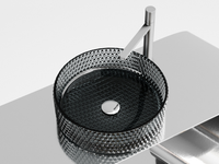 Раковина-чаша Ceramicanova Cristal 36 CN6060 Черная — фото 3, Раковины накладные