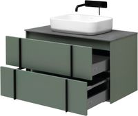 Тумба под раковину Allen Brau Reality 90 1.32006.CGM подвесная Олива матовая — фото 25, Тумбы под раковину