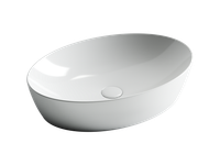 Раковина-чаша Ceramicanova Element 61 Белая арт-CN5018 — фото 2, Раковины накладные