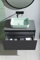 Тумба под раковину Allen Brau Infinity 85 1.21002.AM подвесная Антрацит матовый — фото 51, Тумбы под раковину