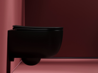 Унитаз Ceramicanova Modena Rimless CN6063MB подвесной Черный матовый с сиденьем Микролифт — фото 11, Подвесные унитазы