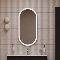 Товар: Зеркало Allen Brau Infinity 50 1.21016.WT с подсветкой Белое с сенсорным выключателем - фото 18 Зеркало Allen Brau Infinity 50 1.21016.WT с подсветкой Белое с сенсорным выключателем — фото 18, Зеркала в ванную комнату