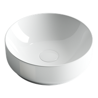 Раковина-чаша Ceramicanova Element 35 CN6005 Белая — фото 1, Раковины накладные
