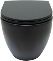 Унитаз Allen Brau Reality 4.32006.31 подвесной Черный матовый без сиденья — фото 3, Подвесные унитазы