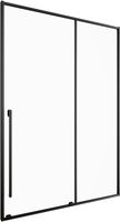 Душевая дверь Allen Brau Fantasy 140 3.11008.31 профиль Черный матовый стекло прозрачное — фото 2, Раздвижные душевые двери