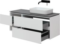 Товар: Тумба под раковину Allen Brau Infinity 120 R 1.21007.WM подвесная Белая матовая - фото 3 Тумба под раковину Allen Brau Infinity 120 R 1.21007.WM подвесная Белая матовая — фото 3, Тумбы под раковину