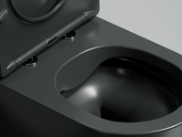 Унитаз Ceramicanova Modena Rimless CN6063MDH подвесной Темный антрацит матовый с сиденьем Микролифт — фото 10, Подвесные унитазы