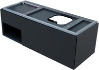 Тумба под раковину Allen Brau Infinity 120 R 1.21008.AM подвесная Антрацит матовый — фото 16, Тумбы под раковину