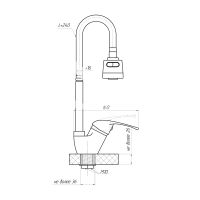 Товар: Смеситель для кухни с хирургической ручкой Сантаком stOMEGA 4302у-79, хром - фото 2 Смеситель для кухни с хирургической ручкой Сантаком stOMEGA 4302у-79, хром — фото 2, Смесители для кухни