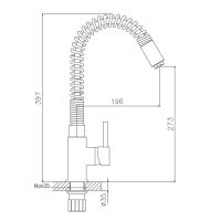 Смеситель для кухни Haiba , хром арт-HB71074 — фото 2, Смесители для кухни