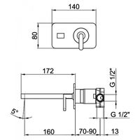 Смеситель для раковины Webert Living , никель арт-LV830606345 — фото 2, Смесители для раковины