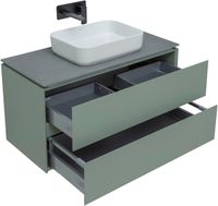 Товар: Тумба под раковину Allen Brau Infinity 100 1.21003.CGM подвесная Олива матовая - фото 11 Тумба под раковину Allen Brau Infinity 100 1.21003.CGM подвесная Олива матовая — фото 11, Тумбы под раковину