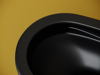 Унитаз Ceramicanova Vogue CN4008TMB подвесной Черный матовый с сиденьем Микролифт — фото 12, Подвесные унитазы