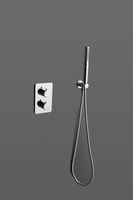 Душевая система Allen Brau Priority 5.31013-00 с термостатом Хром — фото 12, Встраиваемые душевые комплекты