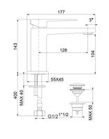 Смеситель для раковины Fiore KUBE , белый арт-100BB8515 — фото 2, Смесители для раковины