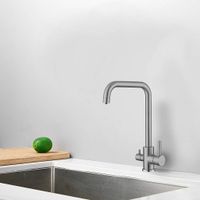 Товар: Смеситель для кухни с подключением фильтра воды Haiba , хром арт-HB43829 - фото 3 Смеситель для кухни с подключением фильтра воды Haiba , хром арт-HB43829 — фото 3, Смесители для кухни