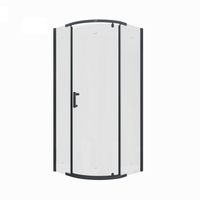 Товар: Душевой уголок Ceruttispa Korra 90x90 Z90B профиль Черный стекло прозрачное - фото 2 Душевой уголок Ceruttispa Korra 90x90 Z90B профиль Черный стекло прозрачное — фото 2, Душевые уголки четверть круга