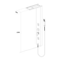 Душевая панель G.Lauf KEF16-A060KH, нержавеющая сталь — фото 2, Душевые панели