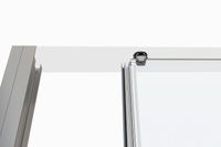 Душевой уголок Allen Brau Fantasy 160x80 3.11010.00 + 3.11011.00 профиль Хром стекло прозрачное — фото 6, Прямоугольные душевые уголки