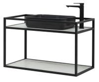 Товар: Консоль под раковину Allen Brau Liberty 90 1.33003.BB Черный браш - фото 4 Консоль под раковину Allen Brau Liberty 90 1.33003.BB Черный браш — фото 4, Консоли для раковины