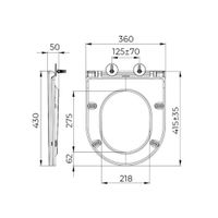 Крышка-сиденье для унитаза Terminus Аврора , белый арт-91S01-11W — фото 2, Сиденья для унитаза