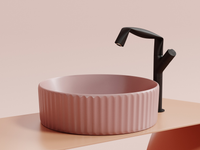 Раковина-чаша Ceramicanova Element 36 CN6057MP Розовая матовая — фото 13, Раковины накладные