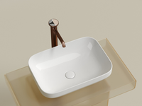 Раковина-чаша Ceramicanova Element 50 CN6055 Белая глянцевая — фото 4, Раковины накладные