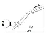 Душевой гарнитур Fiore Kevon , черный арт-30NN8784 — фото 2, Душевые гарнитуры на держателе
