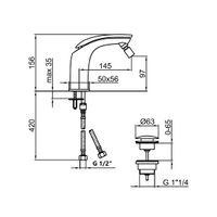 Смеситель для биде Webert Aria AI840102560, черный — фото 2, Смесители для биде