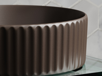 Раковина-чаша Ceramicanova Element 36 CN6057MDB Темно-коричневая матовая — фото 3, Раковины накладные