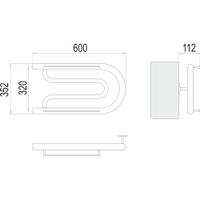 Товар: Полотенцесушитель водяной Terminus Фокстрот (1") БШ 32х60 4620768881022 - фото 2 Полотенцесушитель водяной Terminus Фокстрот (1") БШ 32х60 4620768881022 — фото 2, Водяные полотенцесушители