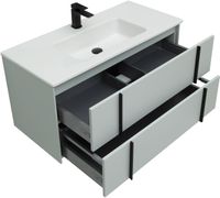 Тумба под раковину Allen Brau Reality 100 1.32007.PWM подвесная Папирус матовый — фото 5, Тумбы под раковину