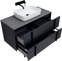 Тумба под раковину Allen Brau Reality 100 1.32007.AM подвесная Антрацит матовый — фото 53, Тумбы под раковину