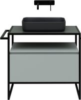 Тумба под раковину Allen Brau Priority 80 1.31002.PWM Папирус матовый — фото 9, Тумбы под раковину