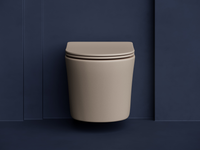 Унитаз Ceramicanova Balearica CN6000MC подвесной Капучино матовый с сиденьем Микролифт — фото 5, Подвесные унитазы