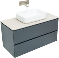 Тумба под раковину Allen Brau Infinity 100 1.21003.AM подвесная Антрацит матовый — фото 10, Тумбы под раковину