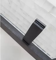 Душевой уголок Ceruttispa 90x90 C3ABD профиль Черный стекло рифленое — фото 17, Душевые уголки трапеция