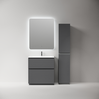 Тумба напольная SANCOS Folk Floor, 690х445х850, c двумя ящиками оснащенными доводчиками, Grey soft, арт.FL70FGS — фото 5, Комоды и тумбы для ванной комнаты