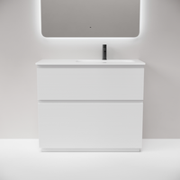 Тумба напольная SANCOS Folk Floor правая 995х445х850, c двумя ящиками оснащенными доводчиками, Bianco, арт. арт-FL100FRW — фото 1, Тумбы под раковину