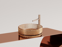 Раковина-чаша Ceramicanova Cristal 36 CN6058 Бежевая — фото 8, Раковины накладные