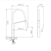 Смеситель для кухни с гибким изливом и режимом душ Haiba , хром арт-HB73827 — фото 2, Смесители для кухни