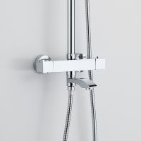 Душевая система Сантаком stOmega 7705, хром — фото 4, Душевые стойки