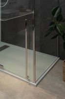 Душевая стенка Allen Brau Priority 100 3.31019.00 профиль Хром стекло прозрачное — фото 2, Боковые стенки