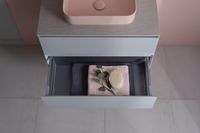 Тумба под раковину Allen Brau Infinity 85 1.21001.PWM подвесная Папирус матовый — фото 30, Тумбы под раковину