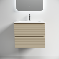 Тумба подвесная SANCOS Folk 590х445х500, c двумя ящиками оснащенными доводчиками, Капучино, арт. арт-FL60CP — фото 1, Тумбы под раковину