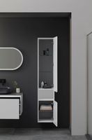 Шкаф пенал Allen Brau Infinity 35 R 1.21009.WM подвесной Белый матовый — фото 17, Пеналы для ванной комнаты