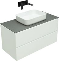 Тумба под раковину Allen Brau Infinity 100 1.21003.WM подвесная Белая матовая — фото 7, Тумбы под раковину